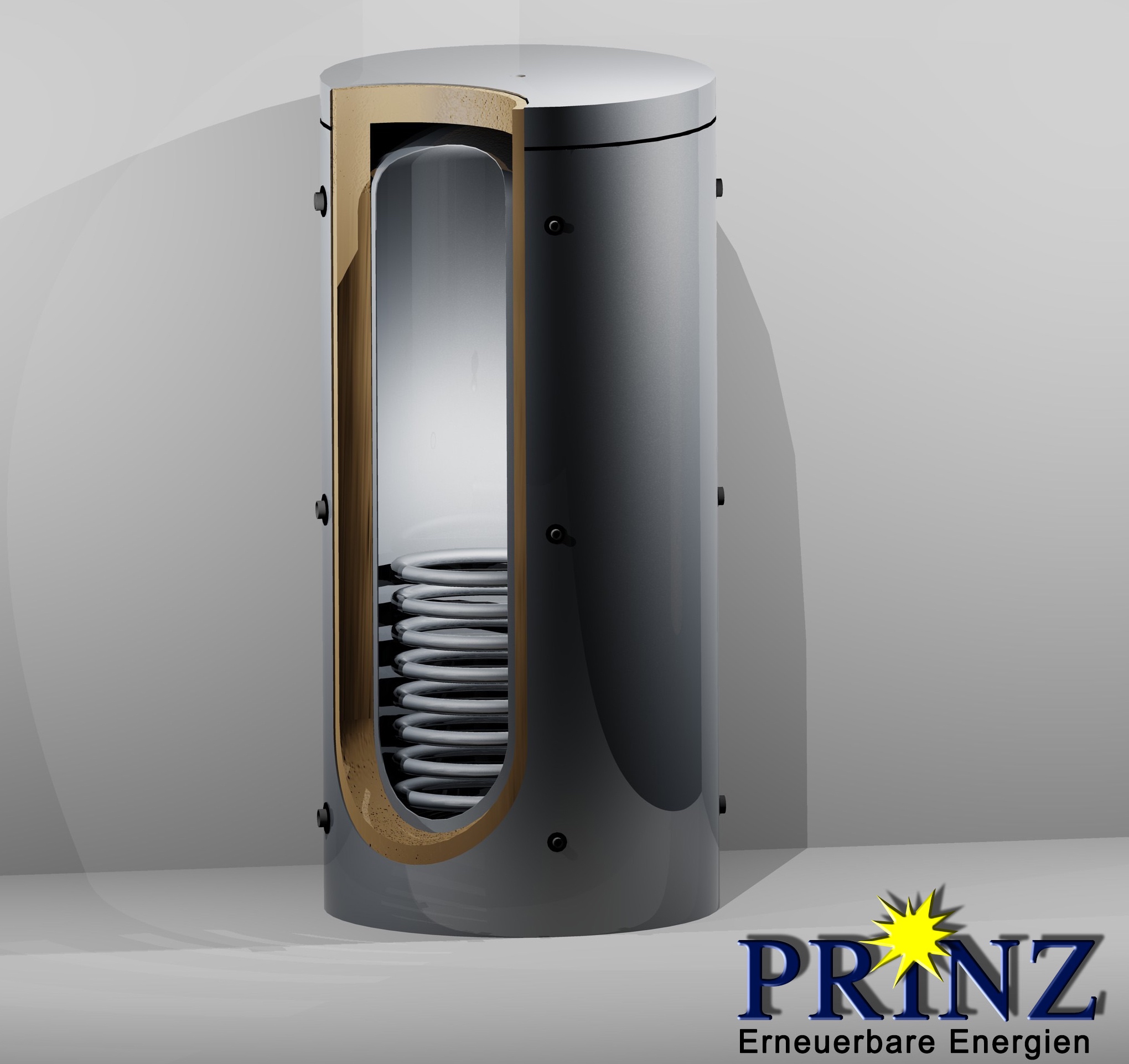 Evenes Brauchwasserspeicher TWS-2W 200 Liter, 2 Wärmetauscher, 75 Mm Isolierung – Für Warmwasser