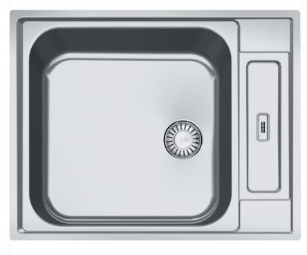 Edelstahl-Küchenspüle 84 Cm Topmount – 33x22 Cm, 25,4 Cm Tief, 16 Gauge, Mit Arbeitsplattform & Zubehör, Handgefertigt