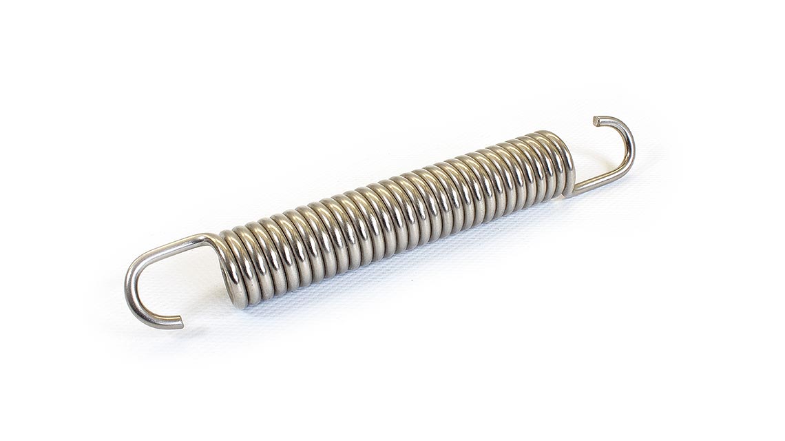Federstahl Feder Zugfeder 1,8mm Draht Durchmesser Haken Ösen Spannfe Spiralfeder